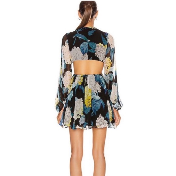 Alice Mccall Wild Frontier Floral Open Back Mini Dress | Size 8 - Picture 4 of 14